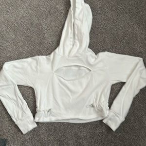 Bombshell crop sweatshirt with front cutout